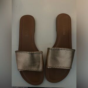 Jack rogers gold flats